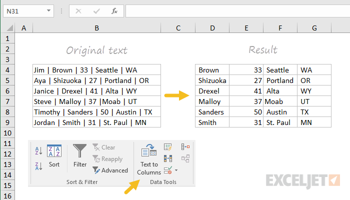 Excel Text To Columns Delimited By Enter